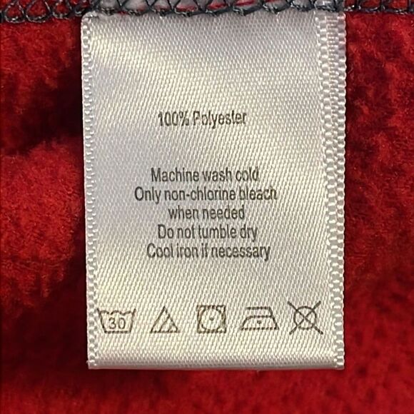 Alo Yoga Red Gray Pullover Fleece 1/4 Zip Jacket Womens Size Medium - Picture 12 of 12